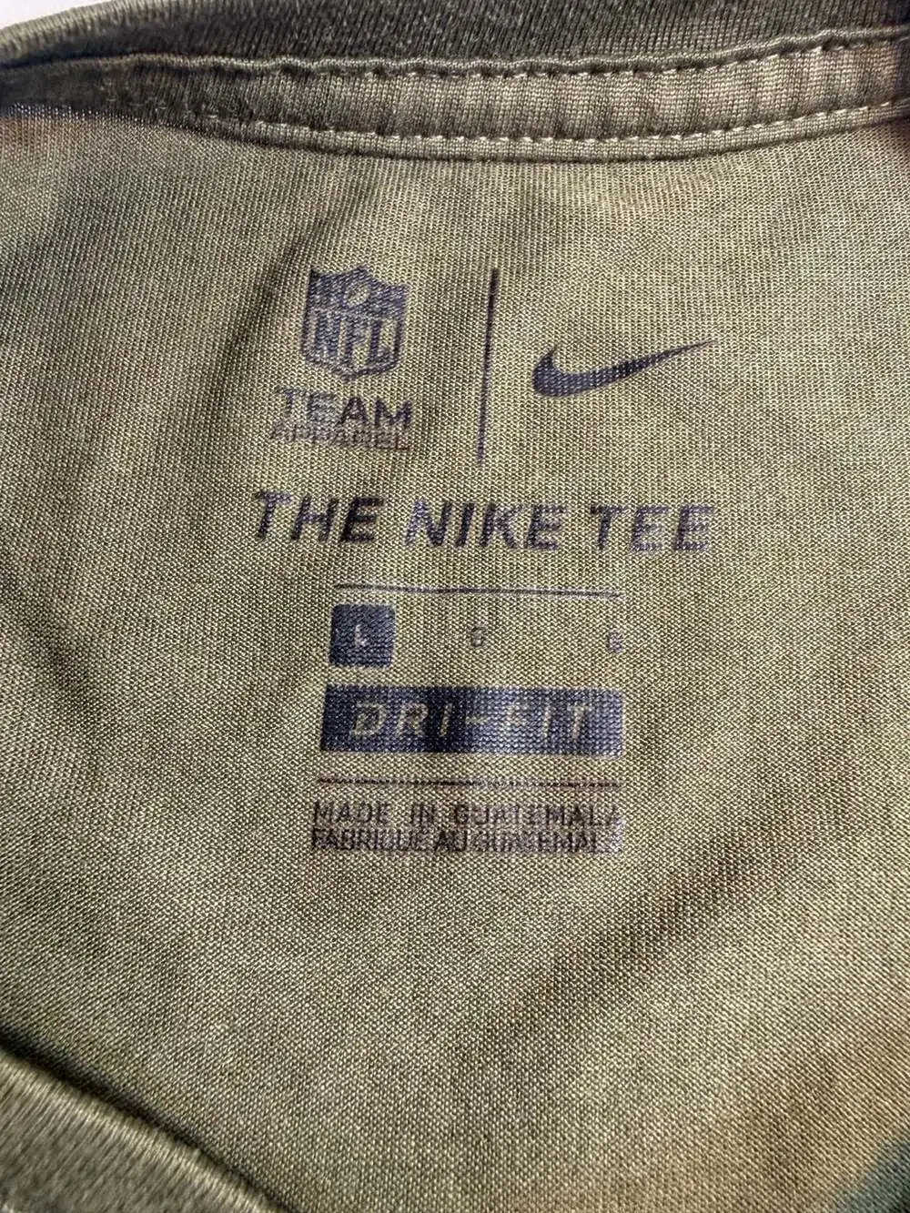 Nike NFL New England Patriots Salute to Service Dri-FIT Shirt Mens Large Green